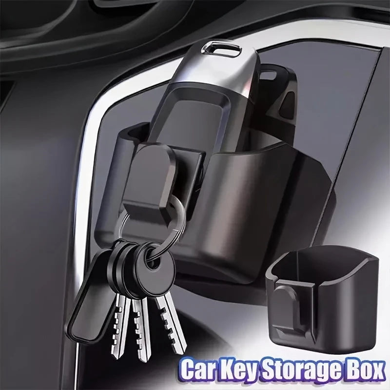 Car Dashboard Key Holder & Card Organizer with Hook – ABS