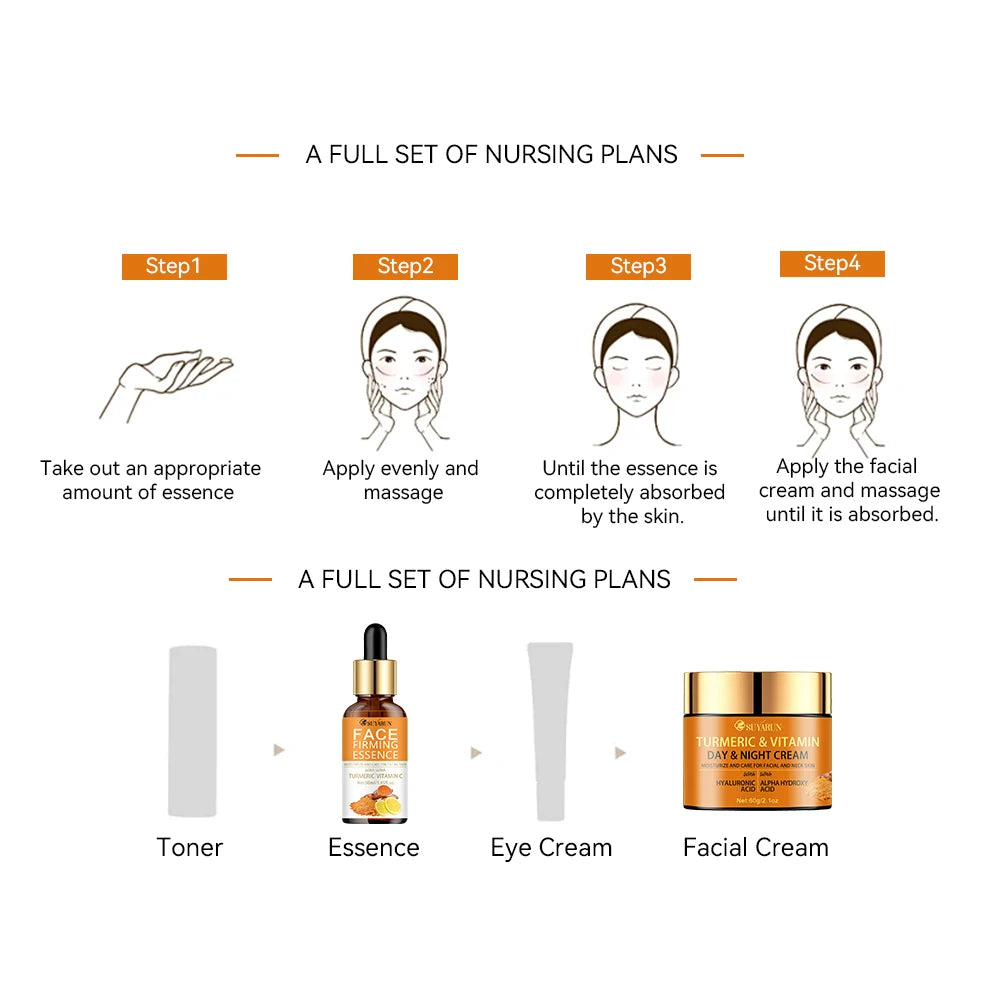 Vitamin C Brightening Cream & Turmeric Firming Serum Duo