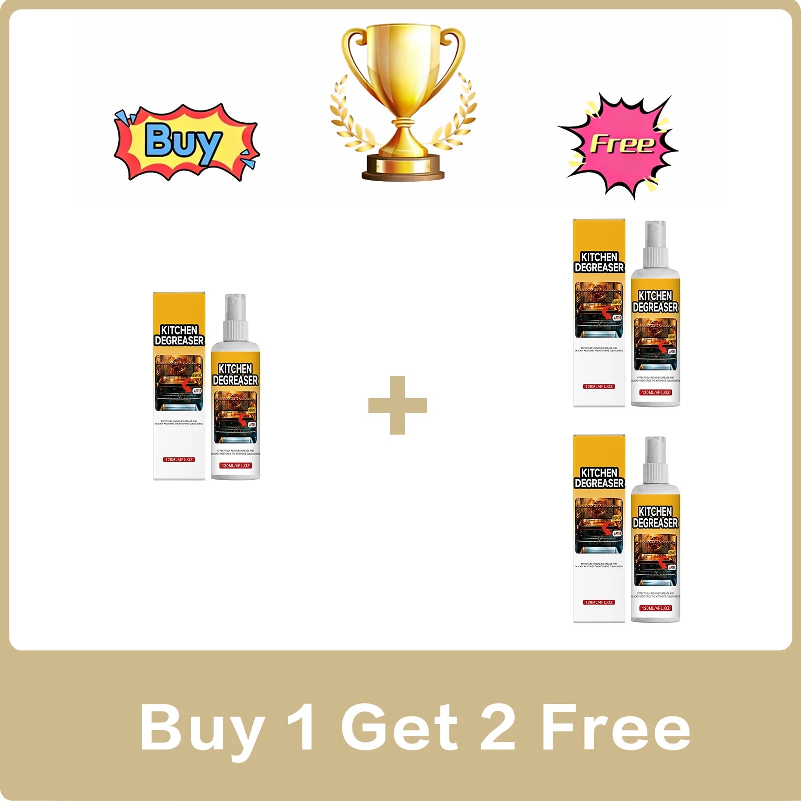 Kitchen Degreaser Cleaner Spray Dissolve Stubborn Grease Oil Grime Remove Burnt Carbon Multi Surface Safe Restore Kitchen Shine Oasis Select Buy 1 Get 2 Free