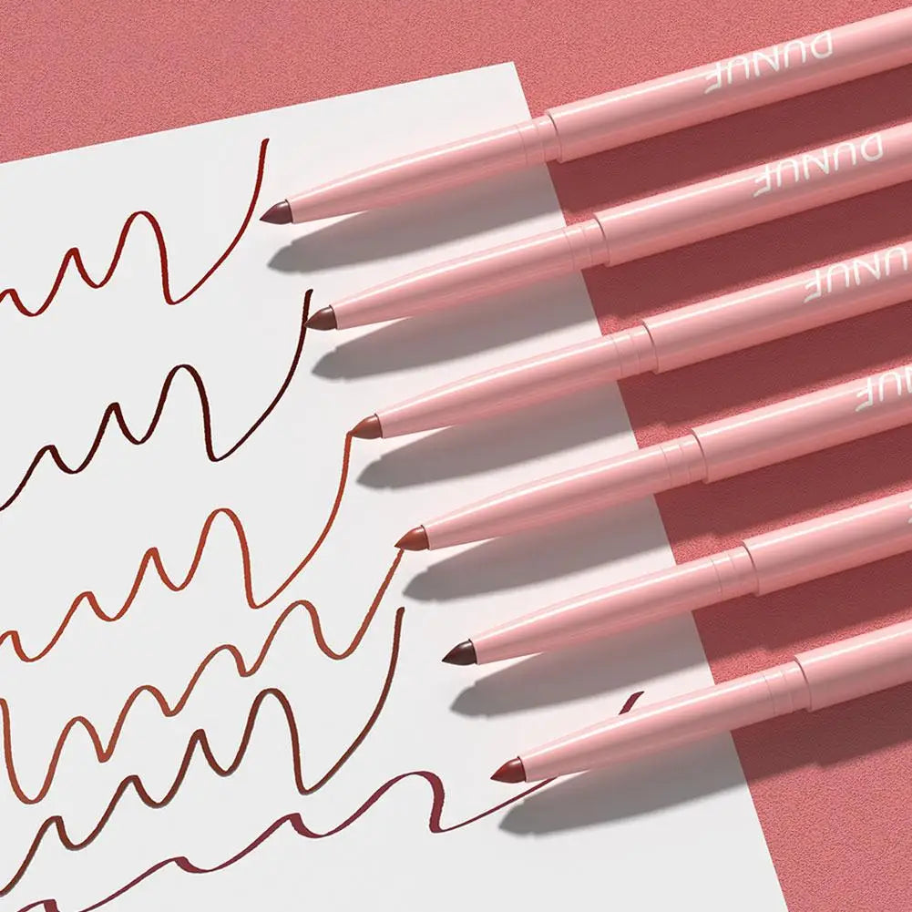 Eelhoe 6-Color Waterproof Lip Liner Set – Long-Lasting Matte Lip Liner Set Oasis Select
