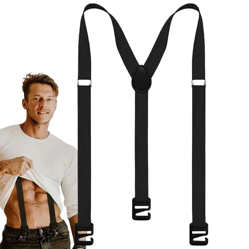 Heavy Duty Suspenders for Men Y-Back Hidden Suspenders Adjustable Fashion Casual Suspenders Pants Braces Y-Back Invisible Belt Oasis Select