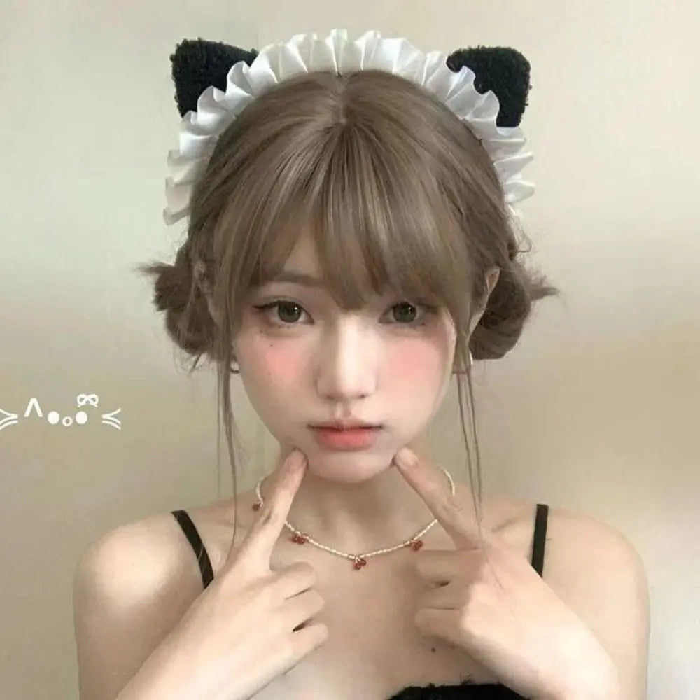 Lovely Polyester Cat Ear Headbands Japanese-Style Photography Props Lolita Hair Hoops Maid Cosplay Hair Accessories Stage Oasis Select