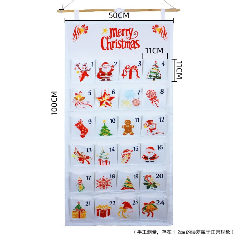 Christmas Storage Hanging Bags Wall-mounted Storage Hanging Bags for Storage Behind The Door in The Living Room and Bedroom Oasis Select white background