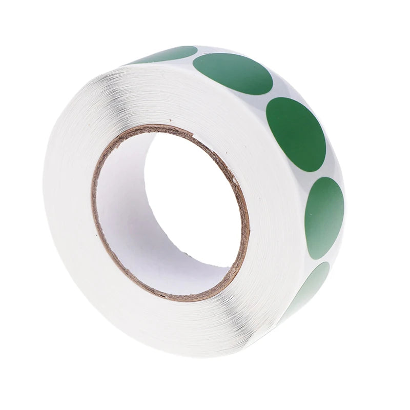 1000Pcs/Roll 19mm Round Color-Code Dot Labels Adhesive Shooting Sticker for Archery Bow Hunting Practice Training Targets Oasis Select Green