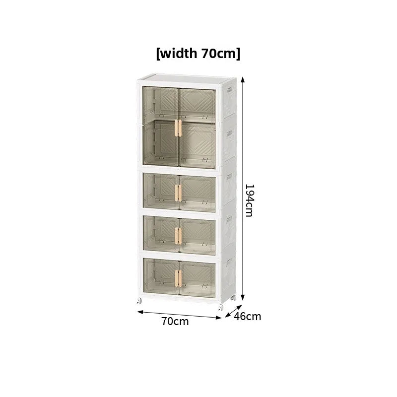 Multi-functional Wardrobe baby clothes storage box household large-capacity locker Oasis Select 70cmG