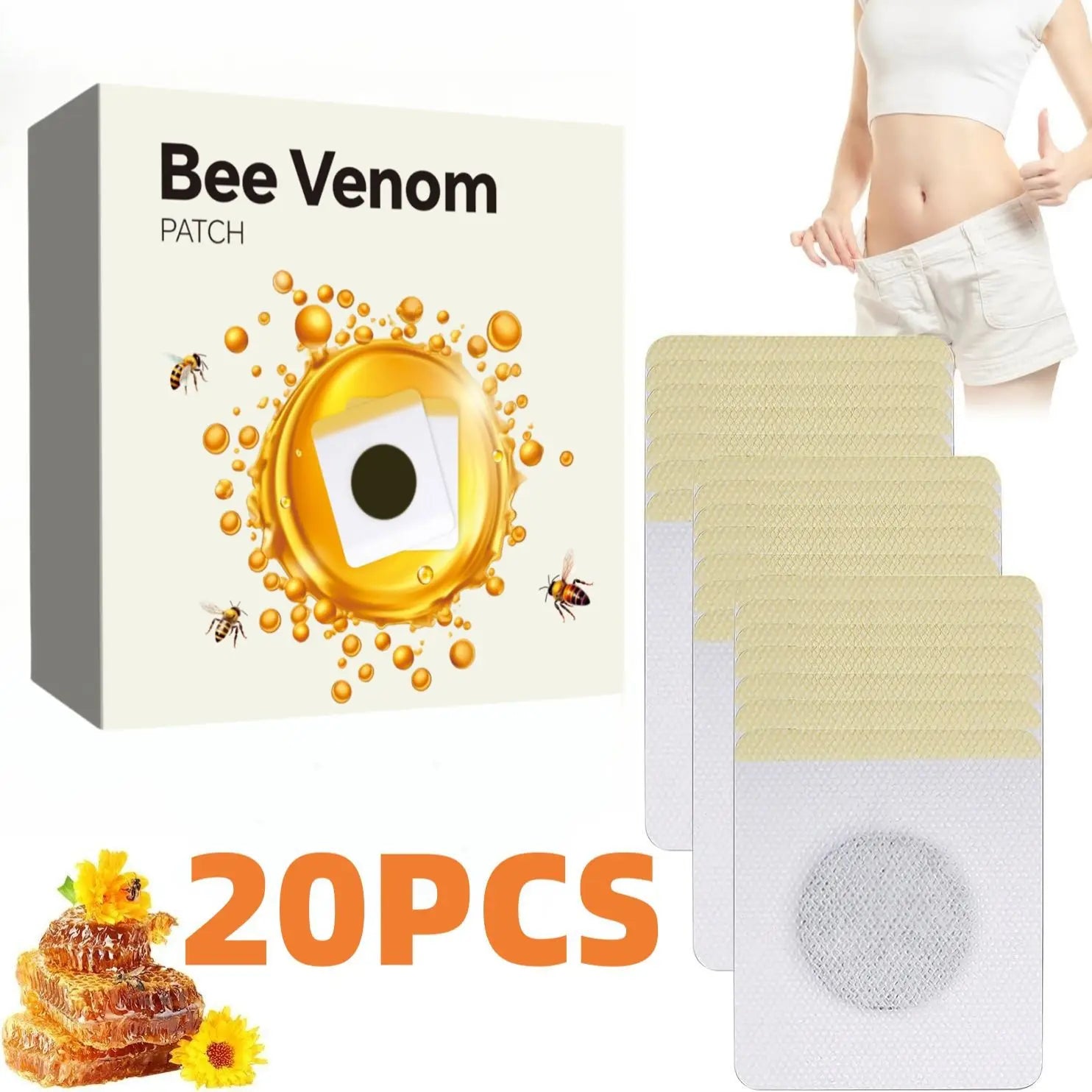 30/20/10 Abdominal Patch - Breathable, Sweatproof, Waterproof Body Care Patch - Natural Abdominal Patch for Abdominal Comfort Oasis Select 20pcs