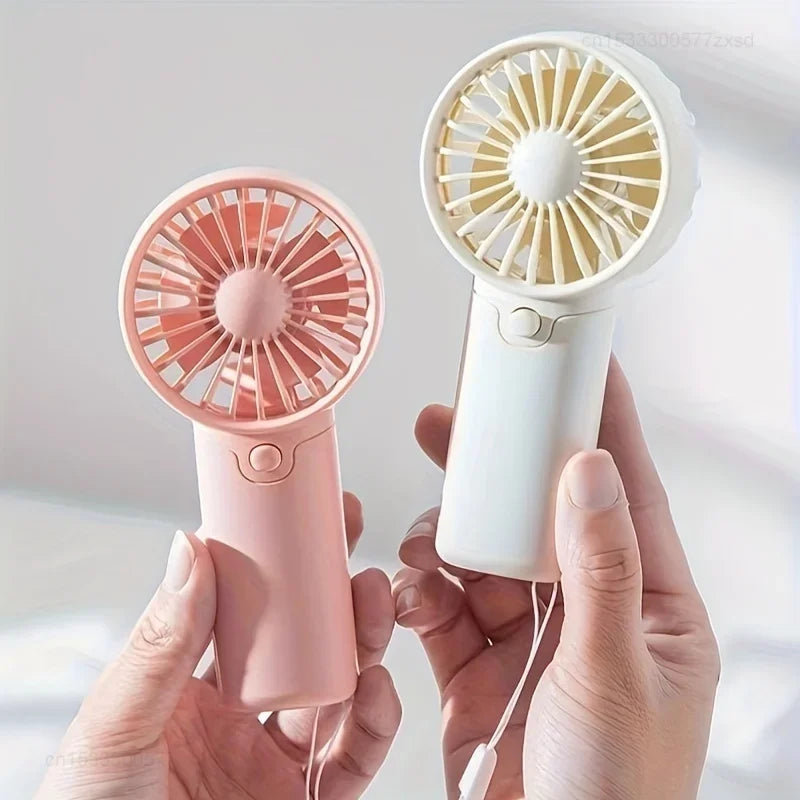 Cute Mini Portable Handheld Fan – Pocket Fan with Lanyard