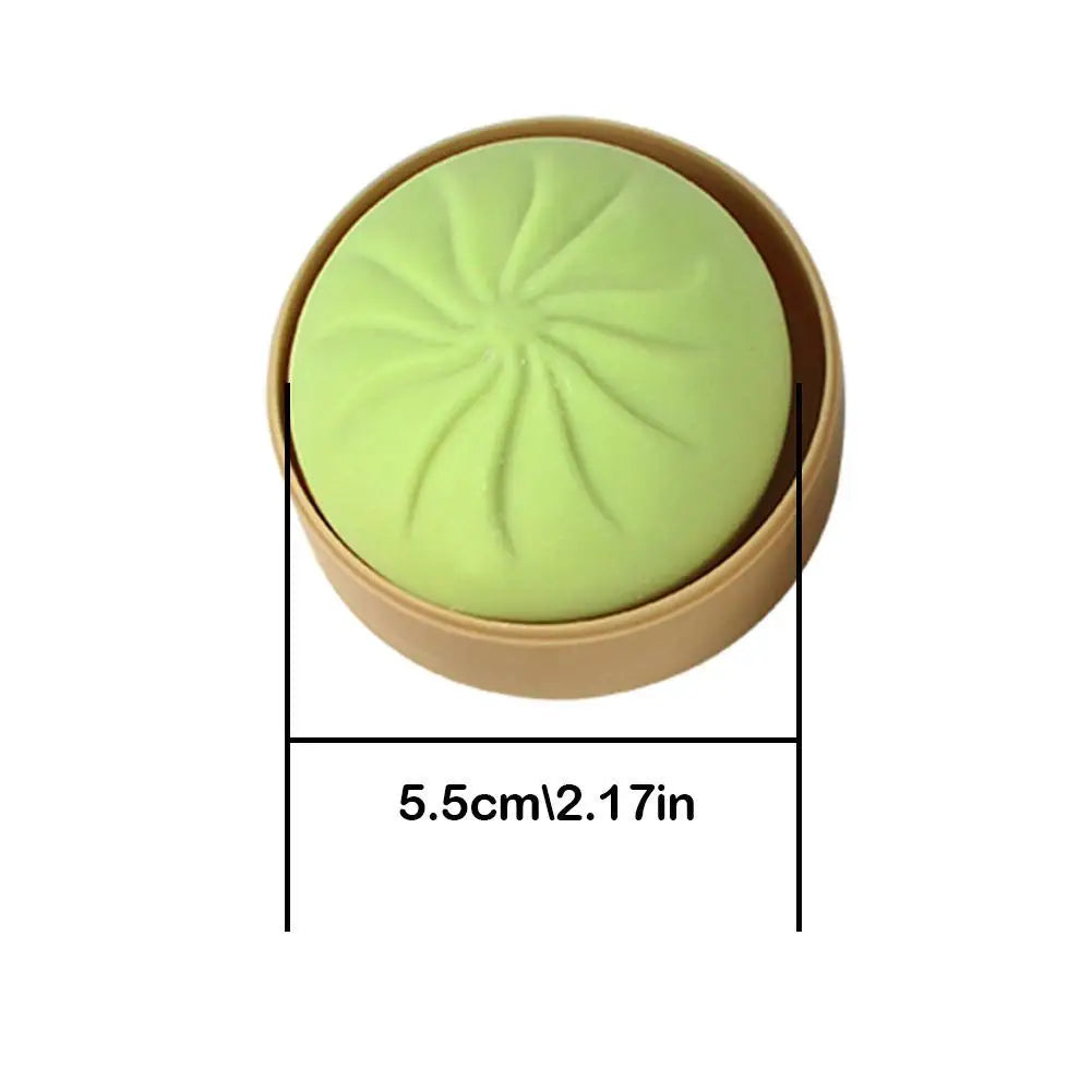 Realistic Colored Steamed Bun Toy With 6cm Small Steamer Slow Rebound Molding Soft Pressure Relief For Office Study Relaxation Oasis Select