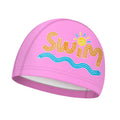 Kids Swimming Caps Cute Cartoon Elastic Silicone Boys and Girls Swimming Gear Long Hair Waterproof Ear sProtection Swim Caps Oasis Select pinks children