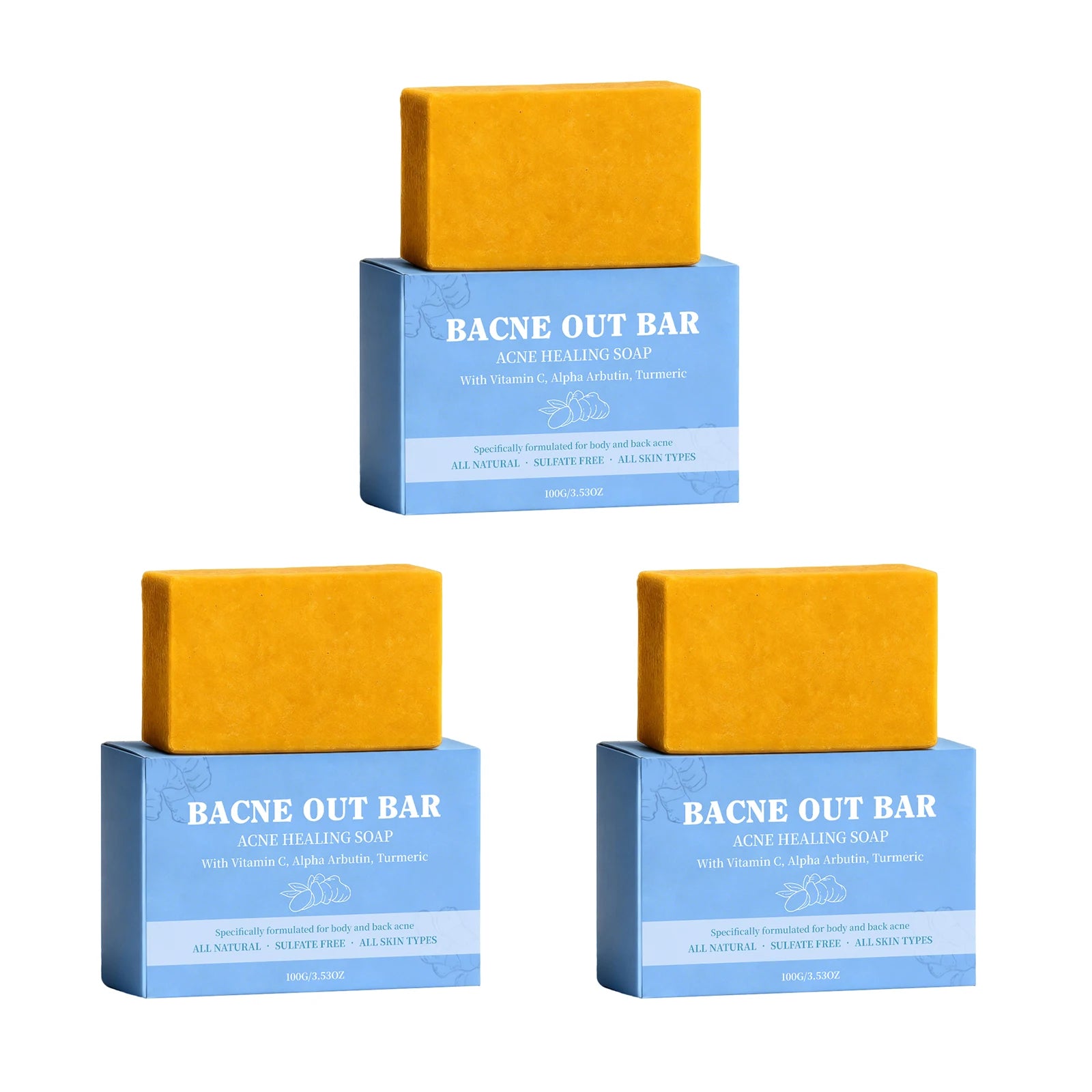 Natural Moisturizing Body Soap Bar – Brightening & Clear Skin 100g Body Cleansing Soap Bar Oasis Select Buy 1 Get 2 Free
