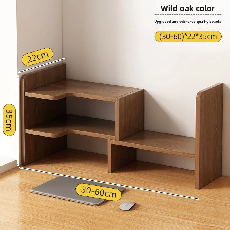 Desktop bookshelf storage shelf office storage shelf simple desk multi-layer telescopic shelf home desk small bookcase Oasis Select 9