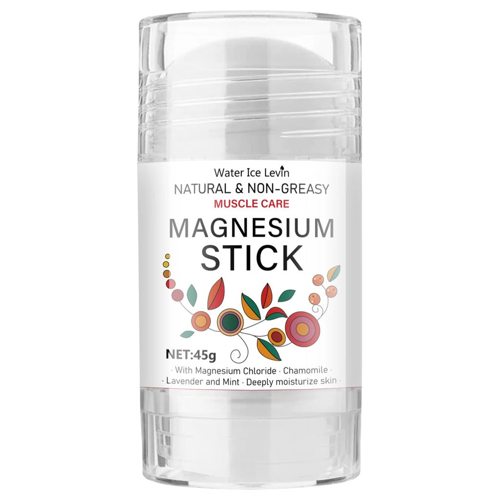 Natural & Non-Greasy Magnesium Stick for Muscle Care - Nourishing, Moisturizing & Protective Mineral Formula. Oasis Select Beige 45g