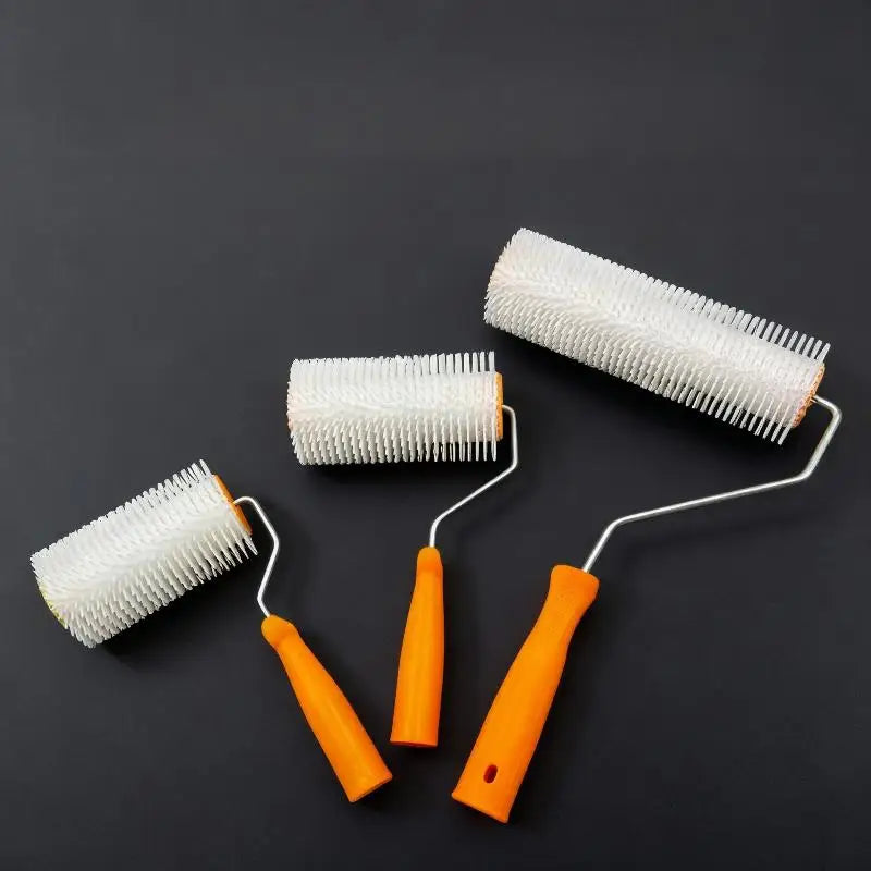 1PC 10/16/24CM Defoaming Drum Brush Spike Roller Latex Floor Self Compound Roller Leveling Screed Spiked Roller Paint Brush Roll Oasis Select