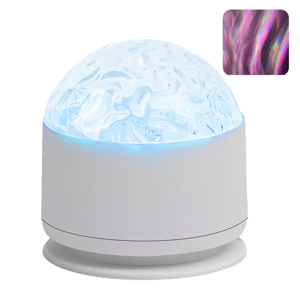 16-Color Aurora Water Ripple Projector Night Light + Remote