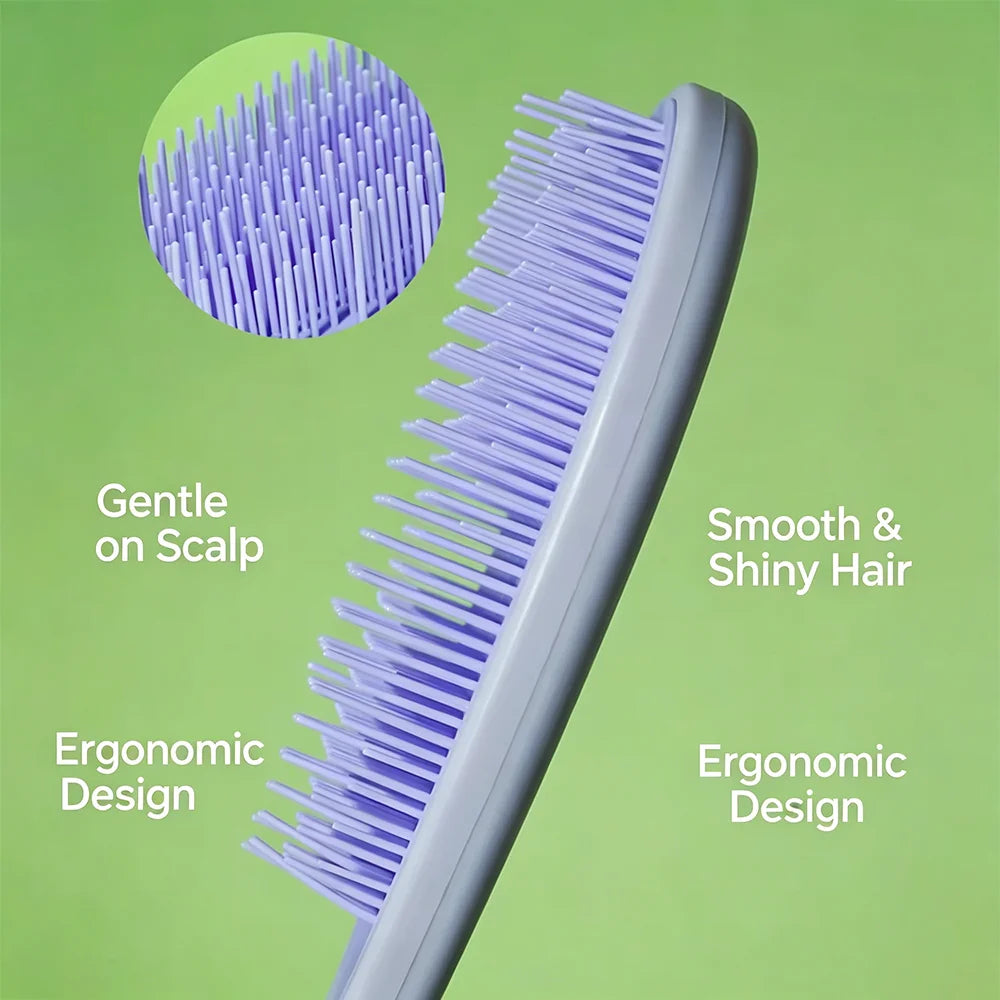 3-Color Comb For Combing Anti-Static Scalp Massage Comb Suitable For Both Dry And Wet Hair Anti-Tangle Styling Comb Oasis Select