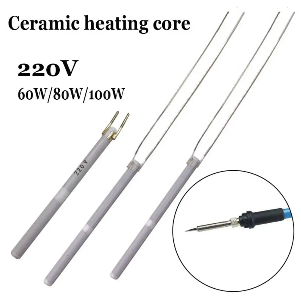 For 908 908S Solde Adjustable Temperature Electric Soldering Iron Heater 220V 60W/80W/100W Ceramic Internal Heating Element Oasis Select