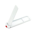 SXH Mini Holder Metal Folding Mobile Phone Bracket Back Sticker Invisible Cellphone Desktop Support Phone Stand Oasis Select White