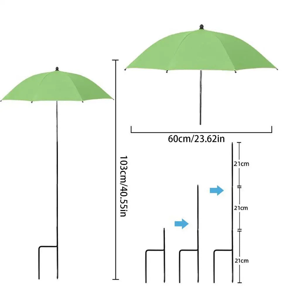 Shade Cloth for Garden Adjustable Outdoor Umbrella Gardening Supplies Patio Umbrellas Plant parasol Flowers Plants Shade Cover Oasis Select Flat edge green