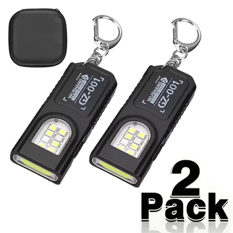 Mikenoon Mini COB LED Keychain Flashlight | USB-C Rechargeable