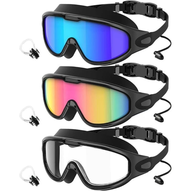 Three-piece design, adult lightweight swimming goggles, non-porous and leak-proof with adjustable headband Oasis Select B