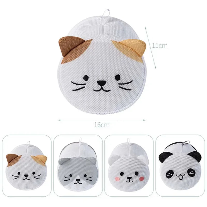 Machine-wash Special Home Use Polyester Anti-deformation Bra Mesh Bags Laundry Brassiere Bag Cleaning Underwear Sock Cartoon Oasis Select