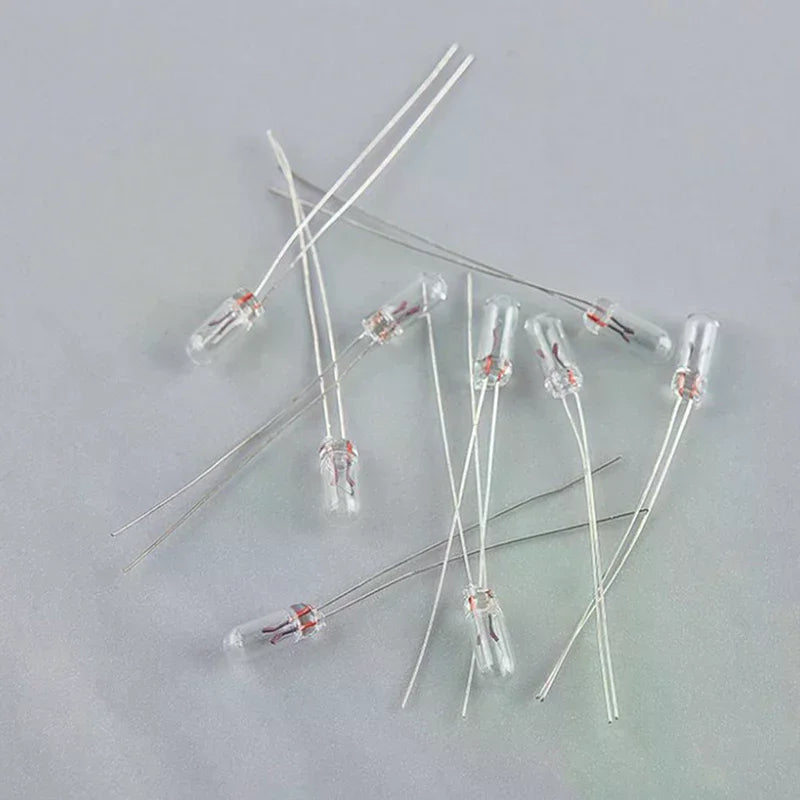 25PCS 5mm 4mm 3mm Clear 12V Mini Bulb of Wheat Rice Bulbs Switch Button Bulbs Indicator Bulb Tungsten Lamp Accessories Oasis Select