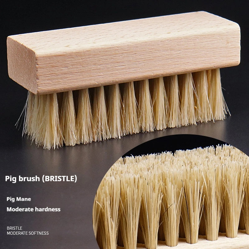 Multifunctional cleaning tools Laundry brush Set of Laundry brush and shoe brush mini size Household cleaning brush Oasis Select Pig hair