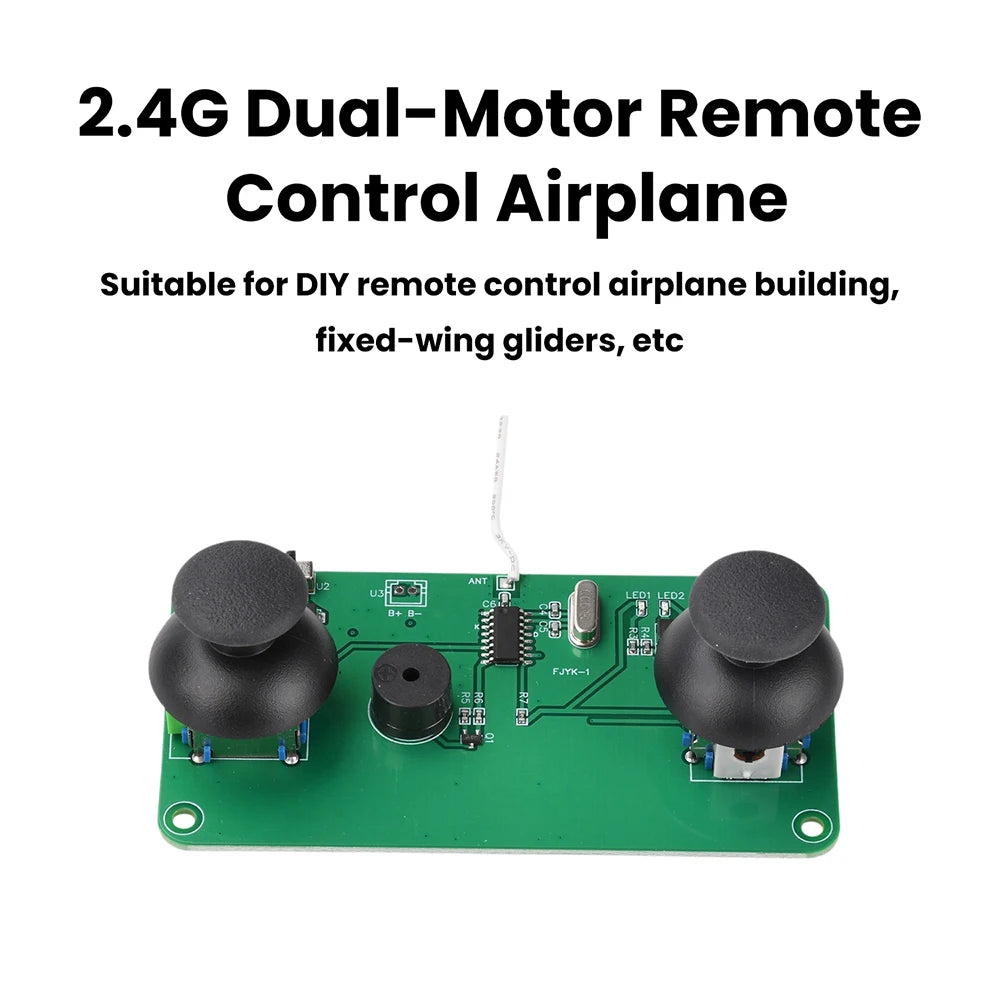 2.4G Dual Motor RC Aircraft DIY Kit Fixed-Wing Glider Differential RC Circuit Board Flight Controller Board Oasis Select