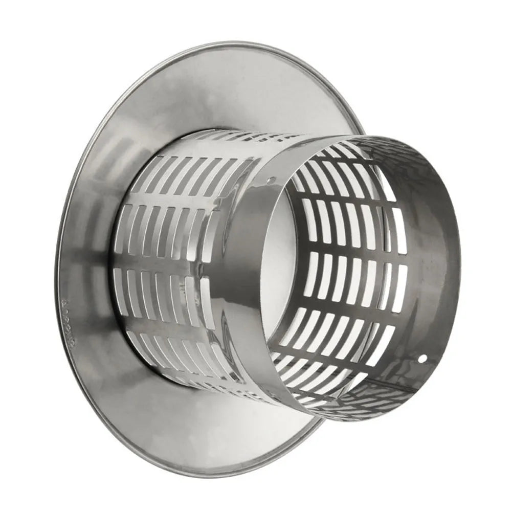 75/200mm Stainles Steel Chimney Cap For Exterior Wall Roof Pipe Exhaust Vent Chimney Exhaust Hood Silver Chimney Cover Oasis Select