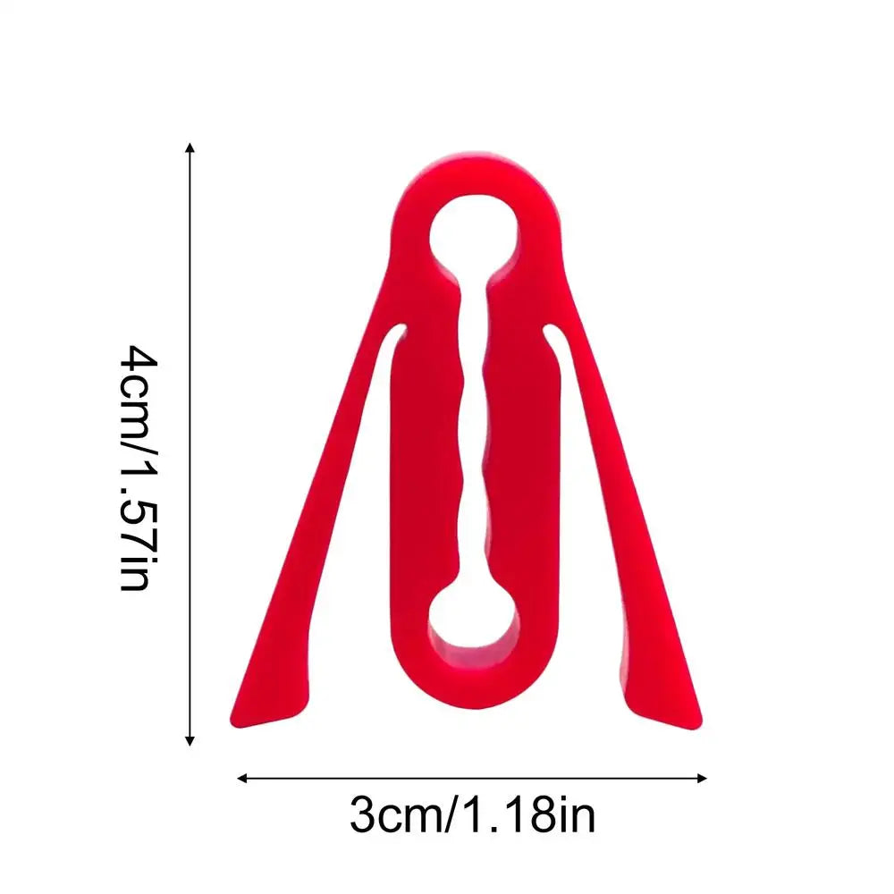 Silicone Car Door Latch Covers 4 Piece Shock Absorption Pad Noise Reduction Car Silicone Door Latch Protective Cover for Suv Oasis Select Red
