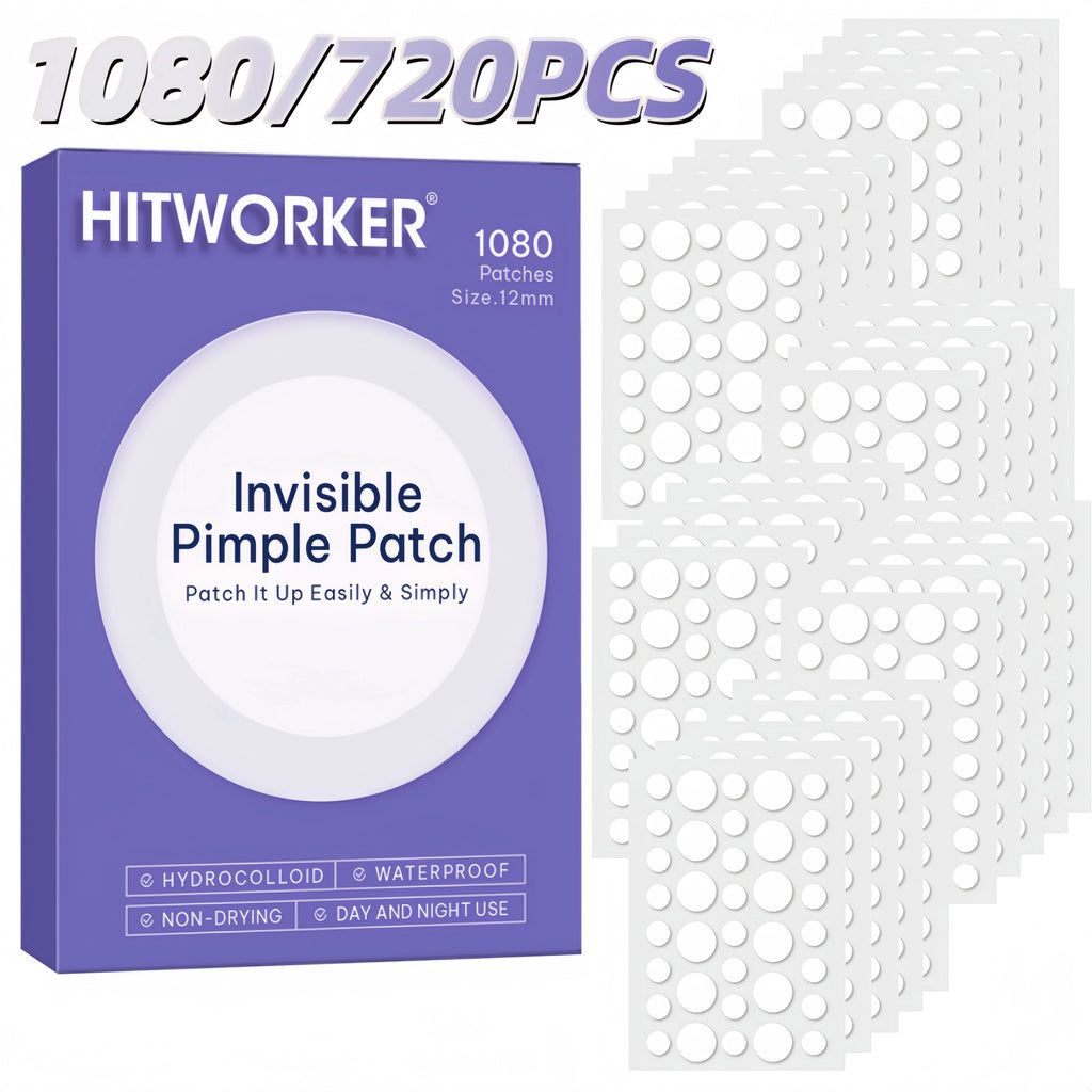 1080/720pcs/box acne patch - alcohol free, used to absorb acne secretions, gentle and non irritating, essential for acne care Oasis Select