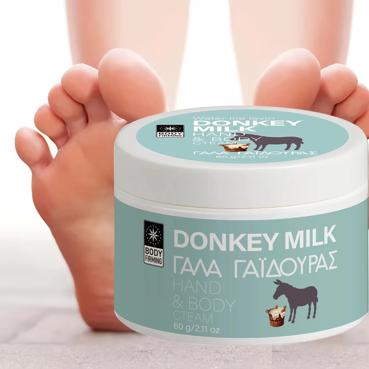 Donkey Milk Body Cream – Hyaluronic Acid & Coconut Oil 60g Body Moisturizer Cream Oasis Select