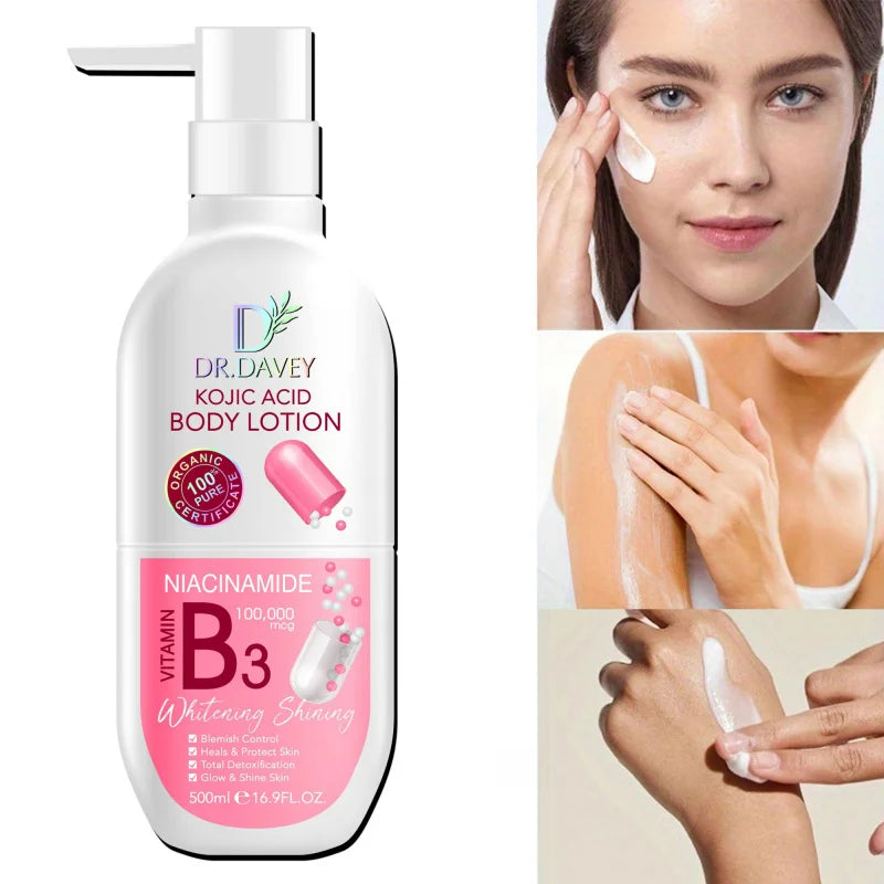 DR.DAVEY Kojic Acid Body Lotion 500ml – Brighten & Moisturize