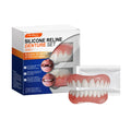 Silicone Denture Set Temporary Orthodontic Simulation Dental Braces Retainer Fake Tooth Straightener Alignment Oral Hygiene Care Oasis Select 1set boxed