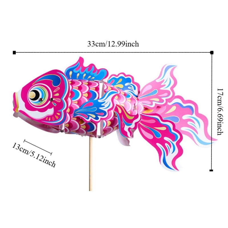 DIY Goldfish Koi Carp Paper Lantern LED Light – Hanfu Decor
