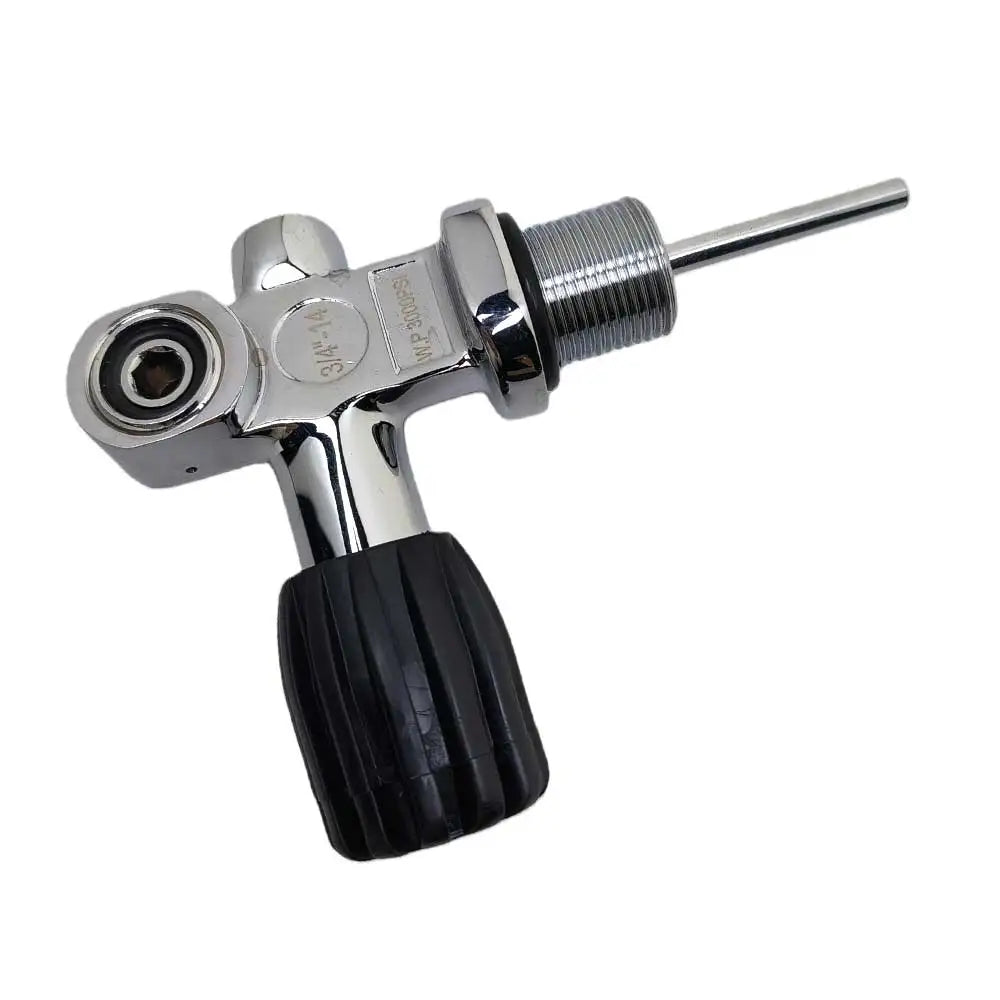 Scuba Cylinder Tank Valve 3/4-14 NPS Thread 3000 PSI / 250 Bar K-Valve with DIN/Yoke Insert for SCUBA Oasis Select