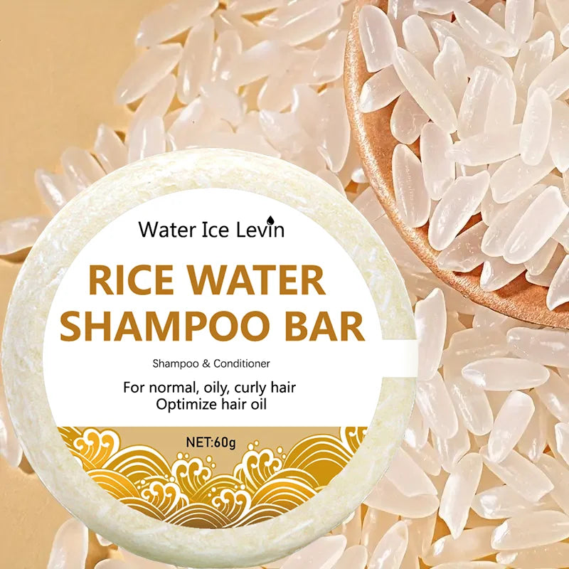 Organic Rice Shampoo Soap Bar Oil Free Conditioning Soap Rice Water Protein Nourishing Anti-loss Hair Hair Growth Soap Bar 60g Oasis Select