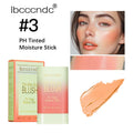 PH Tinted Moisture Stick Blush Stick Natural Cheek Face Rouge Blusher Lasting High Color Rendering Brightening Skin Waterproof Oasis Select 3 coral orange