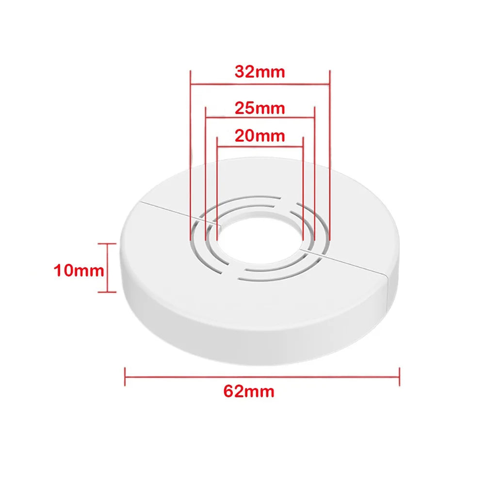 Water Pipe Connector Adjustable Wall Covers Shower Faucet Decorative
