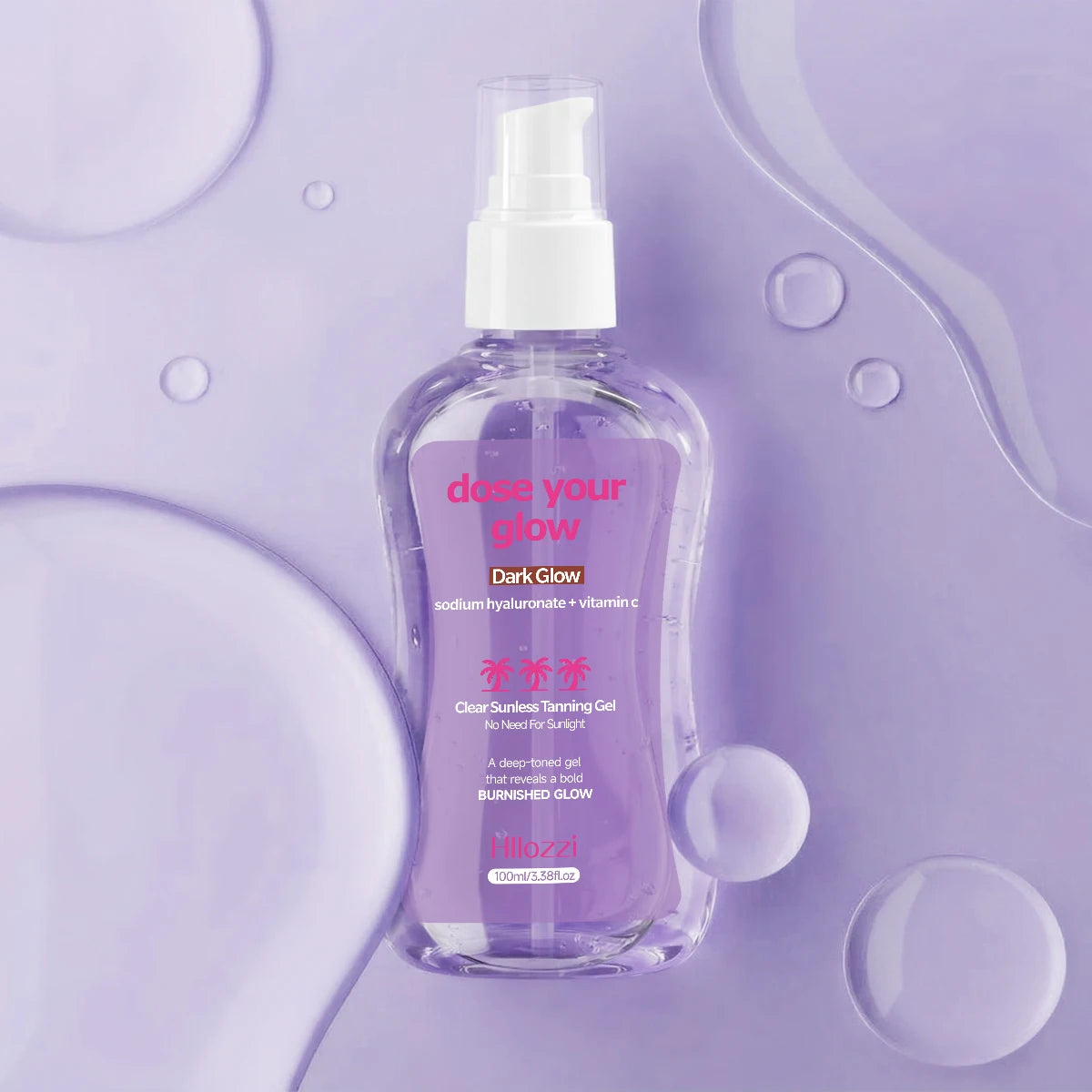 CLEAR SUNLESS TANNING GEL (DARK GLOW) MOISTURIZER AFTER SUN,Moisturizes and nourishes the skin, long-lasting bronze color Oasis Select DARK GLOW