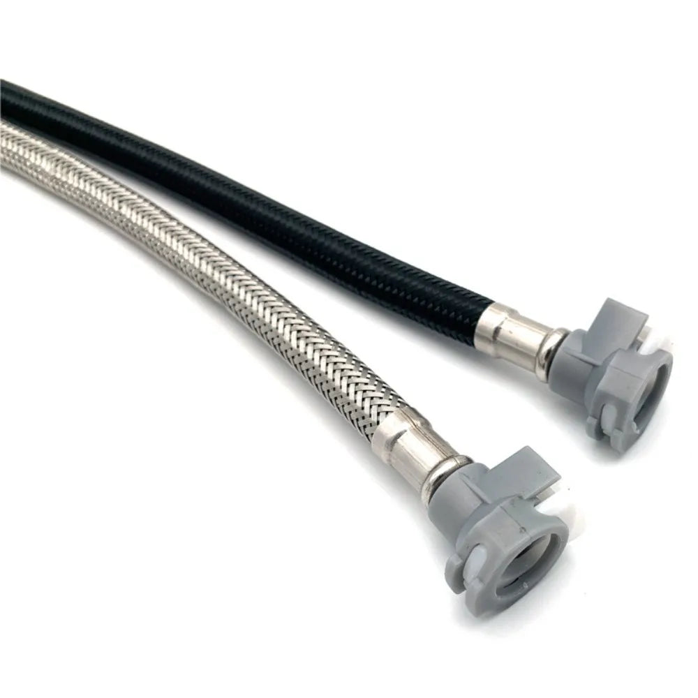 Bourdillat F1/2 M15*1 Replacement Faucet Hose Quick Connect Pull Out Hose Nylon Hose Tube Gray / Black 150cm Kitchen Accessories Oasis Select