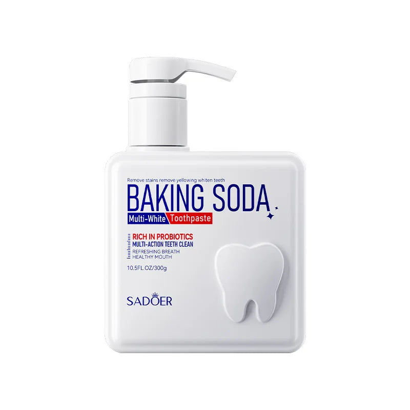 Cleansing Baking Soda Probiotic Pump Toothpaste, Deep Cleaning Teeth, Whitening And Brightening Toothpaste 300g Oasis Select 1pc
