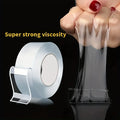 Ultra-strong Powerful Double Sided Adhesive Nano Tape Wall Mirror Stickers Self-adhesive Waterproof Tape Home Christmas Supplies Oasis Select Translucent 5m 1mm|30mm