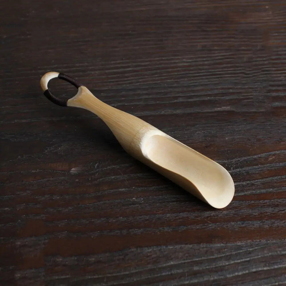 Retro Bamboo Tea Set – Spatula, Teaspoon & Tea Shovel
