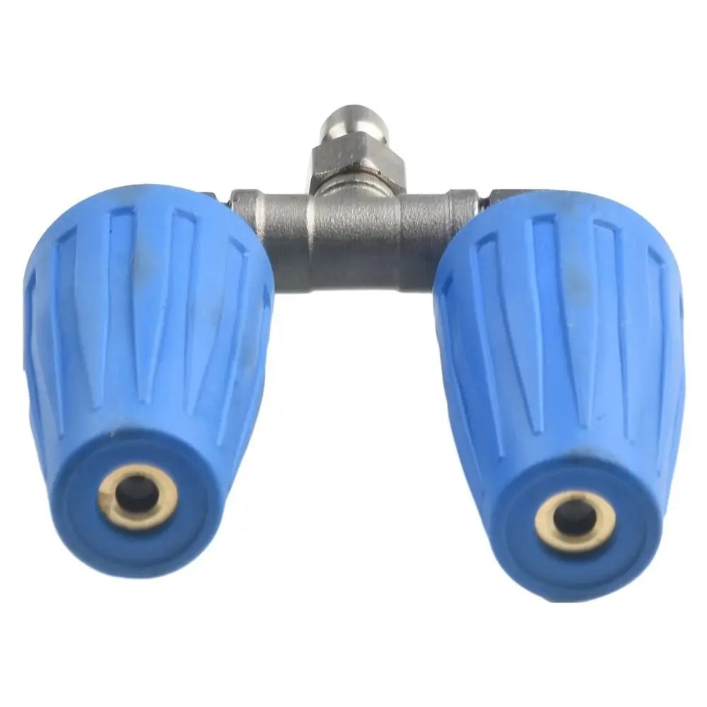360°Rotating Dual Turbo Nozzle Pressure Washer 1/4" Quick Connector 2.0 Orifice Twin Turbo Nozzle 4000 PSI Stainless Steel Oasis Select