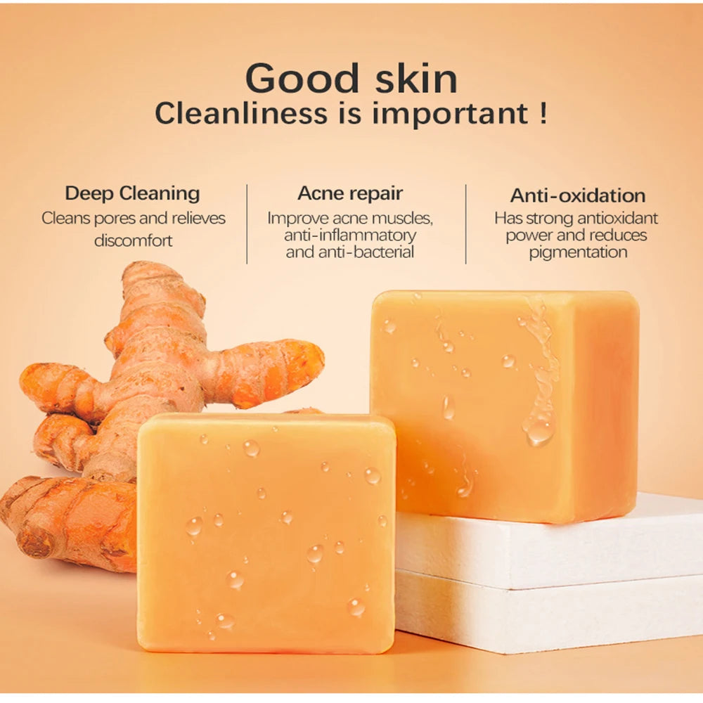 Turmeric Handmade Bar Soap 110g – Oil Control & Bright Skin