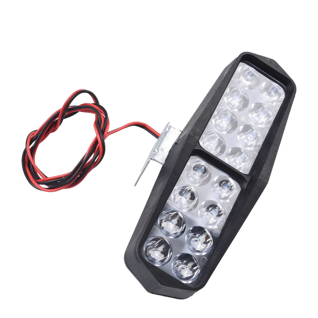 1pc LED Light 24W High-powered Wicks For Ebike Electric Motorcycle Scooter Lights Super Bright 12-80V LED Headlight Accessories Oasis Select