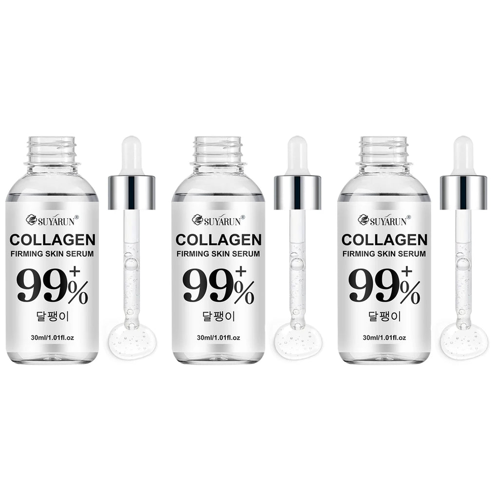 SUYARUN Collagen Firming Serum for Face - Anti-Aging & Skin Tightening Essence with Hyaluronic Acid, Fast Shipping. Oasis Select 30ml-3pcs