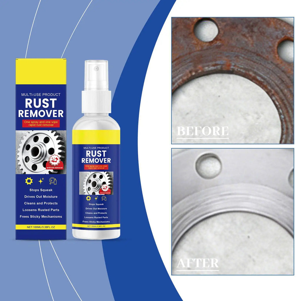 Rust Stain Remover Spray 100ml All-Purpose Rust Remover Spray Metal Iron Prowder Stain Removal Agent for Home Kitchen Clean Oasis Select