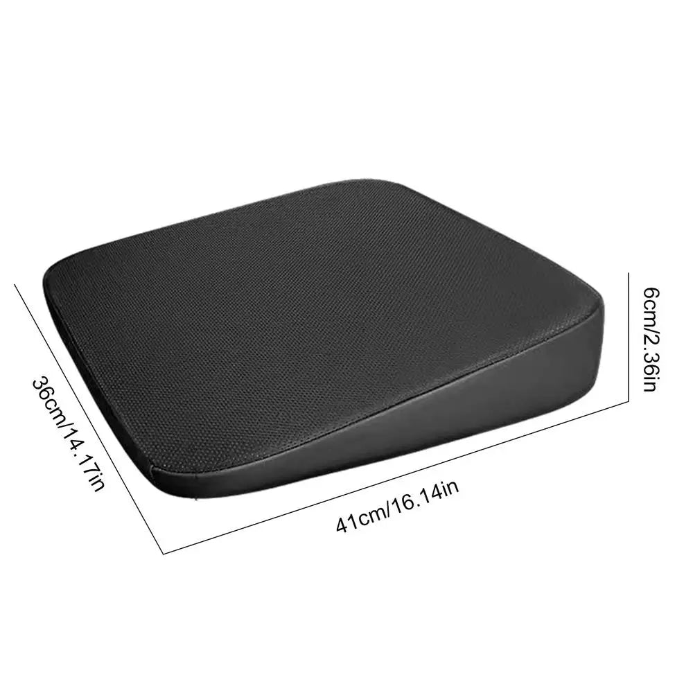 Car Seat Cushion Universal Wedge Car Seat Cushion Foam Truck Seat Cushion Wear-Resistant Short People Driver Seat Booster Oasis Select Black 6CM